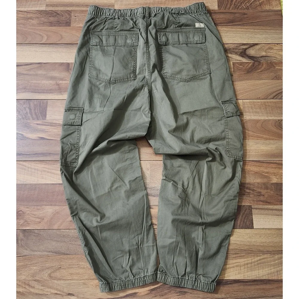 Polo Ralph Lauren Cargo Jogger Pants Green Cargo Military Utility Large Euc